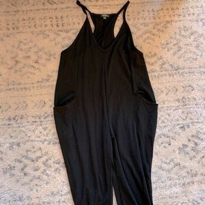 Black tank jumpsuit